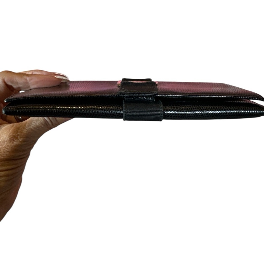 Salvatore Ferragamo Vintage Vara Ribbon Black Bi-fold Continental Wallet EUC - Picture 6 of 14
